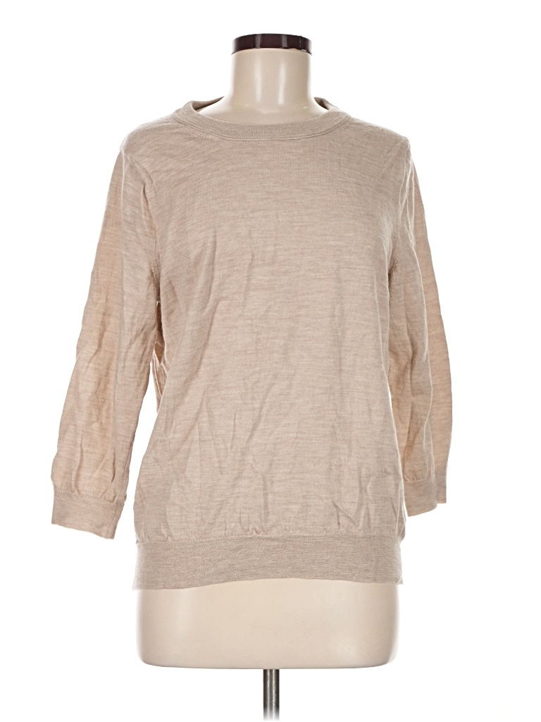Pre-owned Jcrew Wool Sweater In Tan