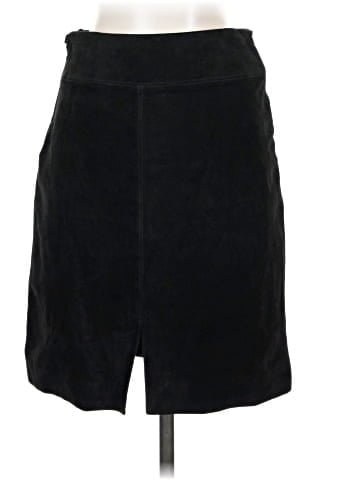 Lord & Taylor Leather Skirt (view 2)