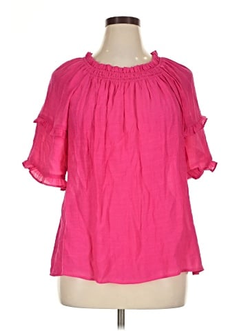 NANETTE Nanette Lepore Short Sleeve Blouse (view 1)