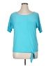 Roz & Ali Teal Short Sleeve Top Size XL - photo 1