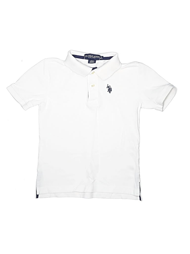 Pre-owned U.s. Polo Assn Kids' Short Sleeve Top White Tops