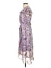 Perceptions 100% Polyester Floral Purple Casual Dress Size S - photo 5