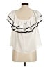 Charlotte Russe 100% Polyester Ivory Sleeveless Blouse Size M - photo 2