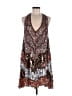 ASOS Design 100% Polyester Paisley Brown Cocktail Dress Size 8 (tall) - photo 1