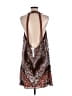 ASOS Design 100% Polyester Paisley Brown Cocktail Dress Size 8 (tall) - photo 2