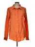 Assorted Brands Color Block Orange Long Sleeve Button-Down Shirt Size L - photo 1