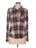 Polly & Esther 100% Polyester Plaid Red Long Sleeve Blouse Size L - photo 1