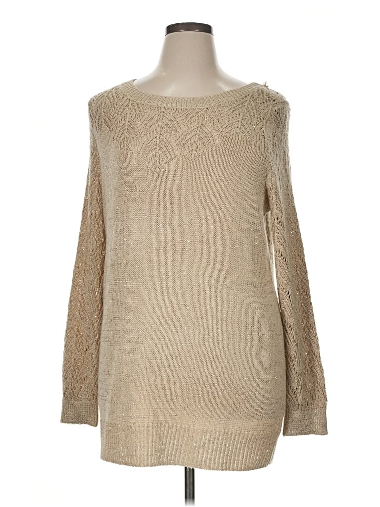 Pre-owned Maurices Pullover Sweater In Tan