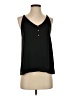 Ann Taylor LOFT 100% Polyester Black Sleeveless Blouse Size XS - photo 1