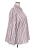 Foxcroft 100% Polyester Stripes Pink Long Sleeve Blouse Size 22 - photo 4