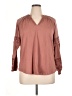 Maurices Burgundy Long Sleeve Blouse Size XL - photo 1