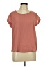 Pink Rose 100% Polyester Orange Short Sleeve Blouse Size L - photo 1