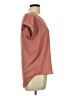 Pink Rose 100% Polyester Orange Short Sleeve Blouse Size L - photo 4