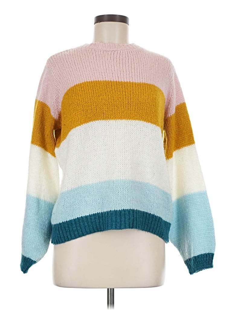 Pre-owned Topshop Pullover Sweater In White