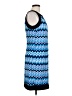 AB Studio Chevron-herringbone Blue Casual Dress Size L - photo 4