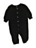 Unbranded Solid Black Short Sleeve Onesie Size 0-3 mo - photo 1