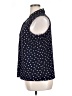 By Design Polka Dots Blue Sleeveless Blouse Size 1X - photo 5