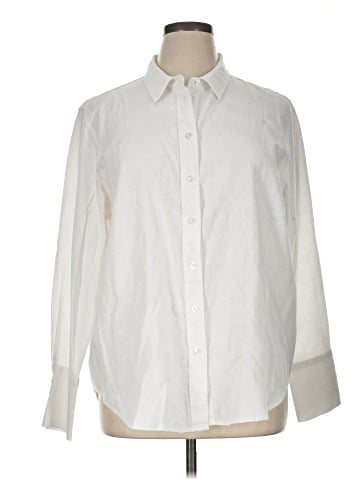 Ellen Tracy Long Sleeve Button-Down Shirt (view 1)