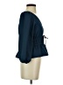 Madewell 100% Polyester Blue Long Sleeve Blouse Size XXS - photo 4