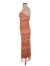 No Comment Chevron-herringbone Orange Cocktail Dress Size S - photo 5