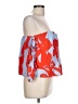 Bardot 100% Viscose Red 3/4 Sleeve Blouse Size 10 - photo 4