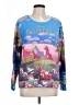 Peter Alexander 100% Cotton Print Blue Pullover Sweater Size L - photo 1