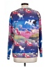 Peter Alexander 100% Cotton Print Blue Pullover Sweater Size L - photo 2