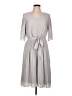 Polagram 100% Polyester Gray Casual Dress Size L - photo 1