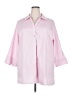 Foxcroft 100% Cotton Pink 3/4 Sleeve Button-Down Shirt Size 22 - photo 1