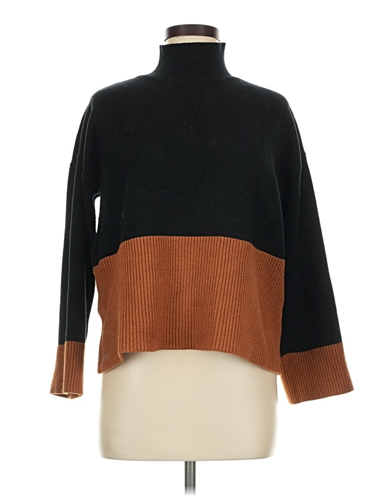 Pre-owned Pink Lily Turtleneck Sweater In Black