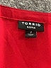 Torrid 100% Polyester Red 3/4 Sleeve Blouse Size 2X Plus (2) - photo 7