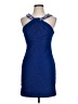 Jodi Kristopher 100% Polyester Blue Cocktail Dress Size L - photo 1