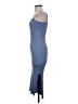 Double Zero Solid Blue Casual Dress Size S - photo 5