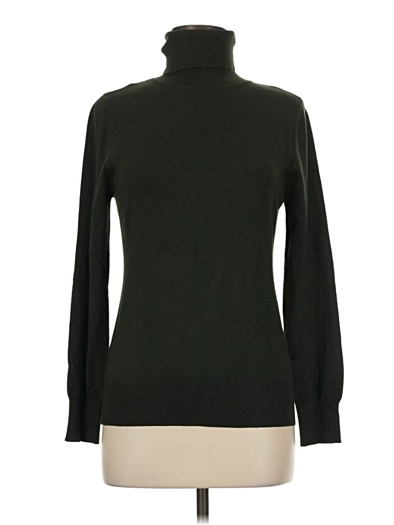 Pre-owned Cielo Turtleneck Sweater In Green