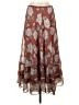 Max Studio Paisley Brown Red Casual Skirt Size S - photo 1