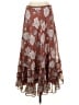Max Studio Paisley Brown Red Casual Skirt Size S - photo 2