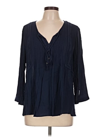 Pale Sky 3/4 Sleeve Blouse (view 1)