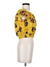 Lily White 100% Polyester Yellow Short Sleeve Blouse Size S - photo 4