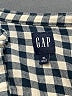 Gap 100% Cotton Checkered-gingham Blue Long Sleeve Blouse Size XL - photo 7