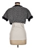 St. John Gray Short Sleeve Blouse Size M - photo 2