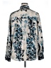 Express Print Blue Long Sleeve Blouse Size XL - photo 2