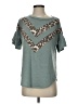 7th Roy Animal Print Teal Short Sleeve T-Shirt Size S - photo 1