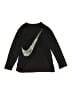 Nike 100% Polyester Black Long Sleeve T-Shirt Size M (kids) - photo 1