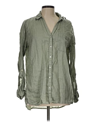 Sigrid Olsen Long Sleeve Button-Down Shirt (view 1)