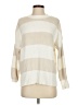 Moon & Madison Stripes Ivory Pullover Sweater Size S - photo 1