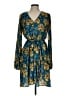 Louna 100% Polyester Paisley Teal Casual Dress Size L - photo 1