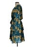 Louna 100% Polyester Paisley Teal Casual Dress Size L - photo 5