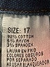 Bamboo Color Block Blue Jeans Size 17 - photo 5