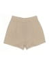 Shein 100% Polyester Chevron-herringbone Tan Khaki Shorts Size 4 - photo 2