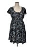 Torrid Paisley Blue Casual Dress Size 1X Plus (1) - photo 1